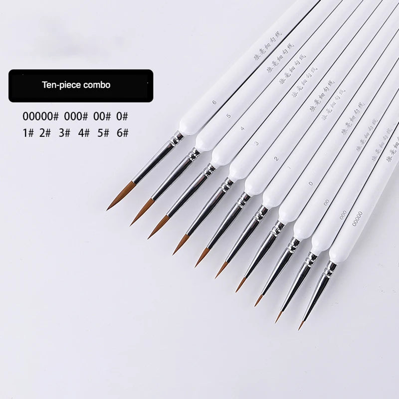 Miniature Hook Line Paint Brushes