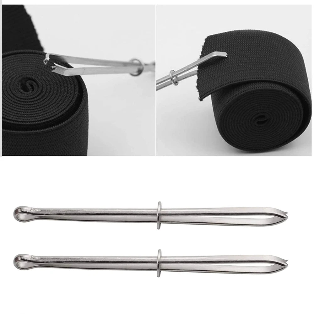 2pcs Elastic Band Garment Clips for Sewing & DIY