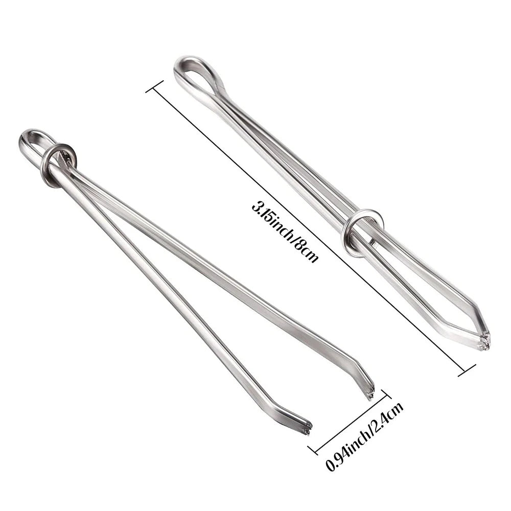 2pcs Elastic Band Garment Clips for Sewing & DIY
