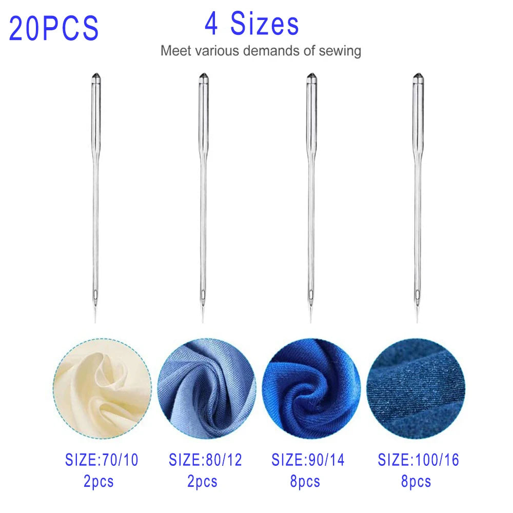 D&D 20pcs Sewing Machine Needles for Singer