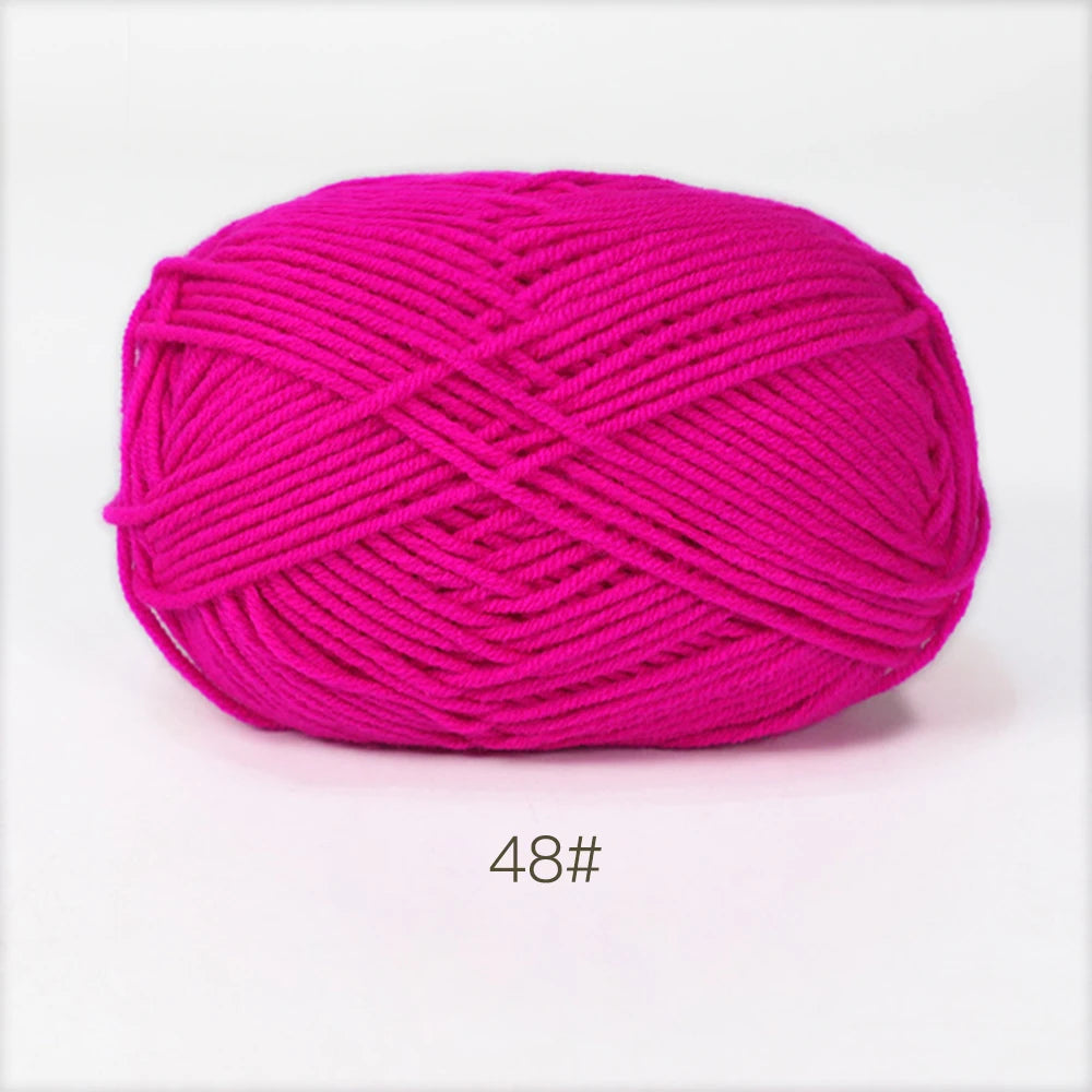 50g Soft Milk Cotton Yarn for Knitting & Crochet DIY