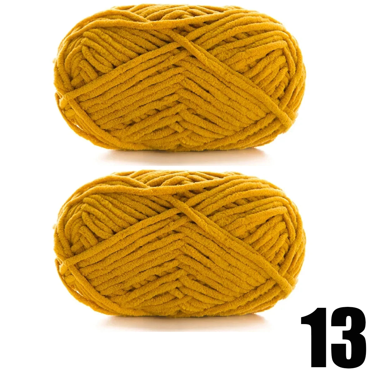 2pcs x 50g Thick Velvet Chenille Yarn for Knitting DIY
