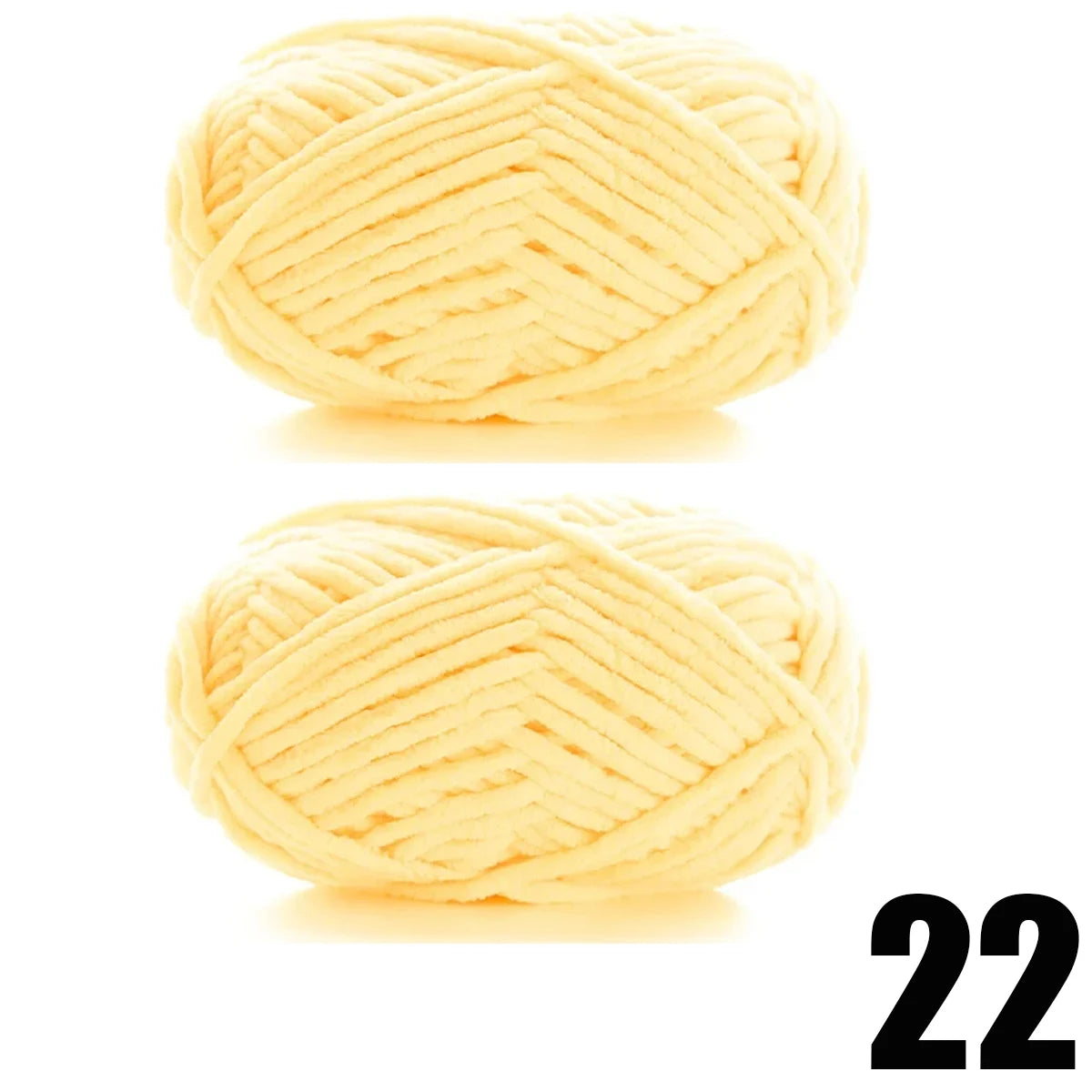 2pcs x 50g Thick Velvet Chenille Yarn for Knitting DIY