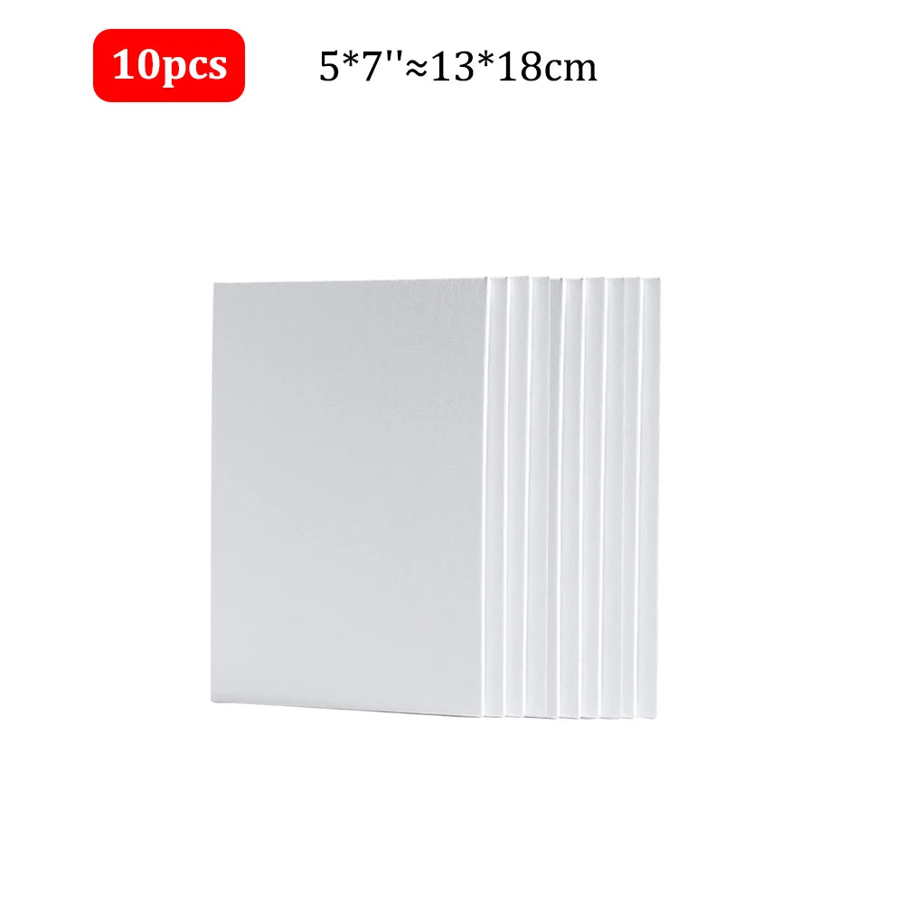 10pcs Primed White Canvas Boards for Painting – HB-17