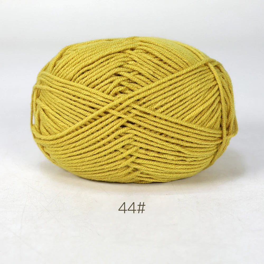 50g Soft Milk Cotton Yarn for Knitting & Crochet DIY