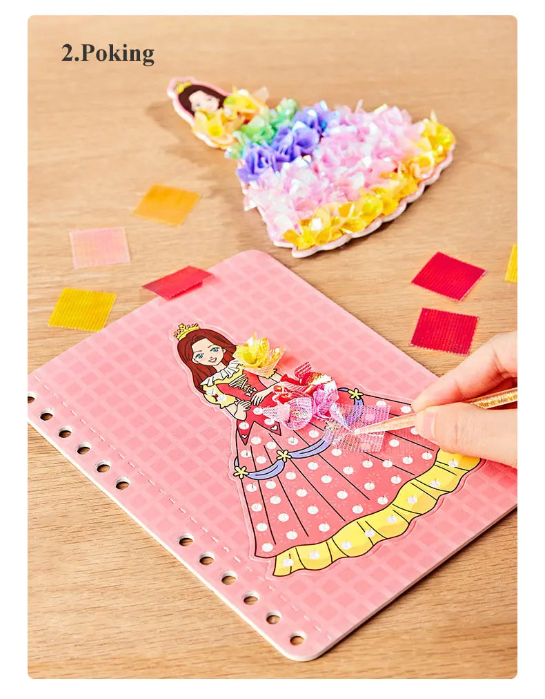 DIY Painting Sticker Craft Kit for Kids – Princess Theme