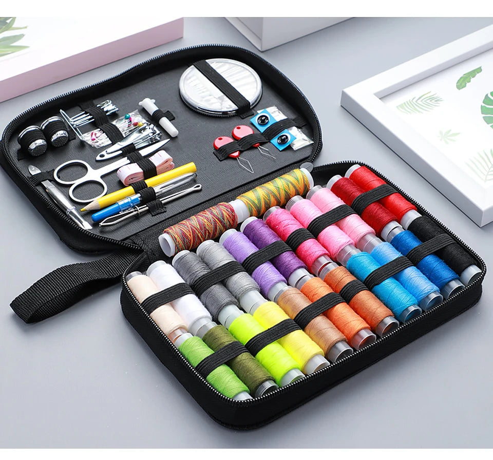Portable Complete Sewing Kit for Travel & DIY Projects
