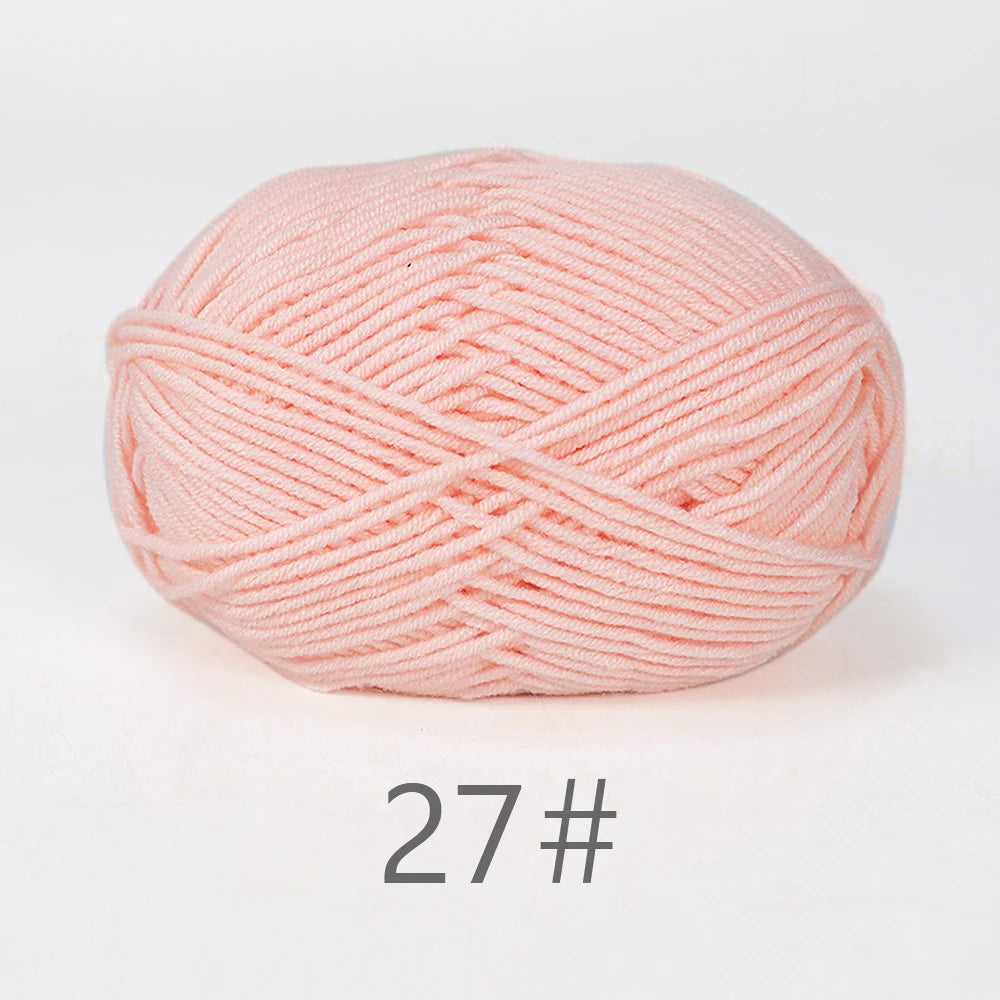 50g Soft Milk Cotton Yarn for Knitting & Crochet DIY
