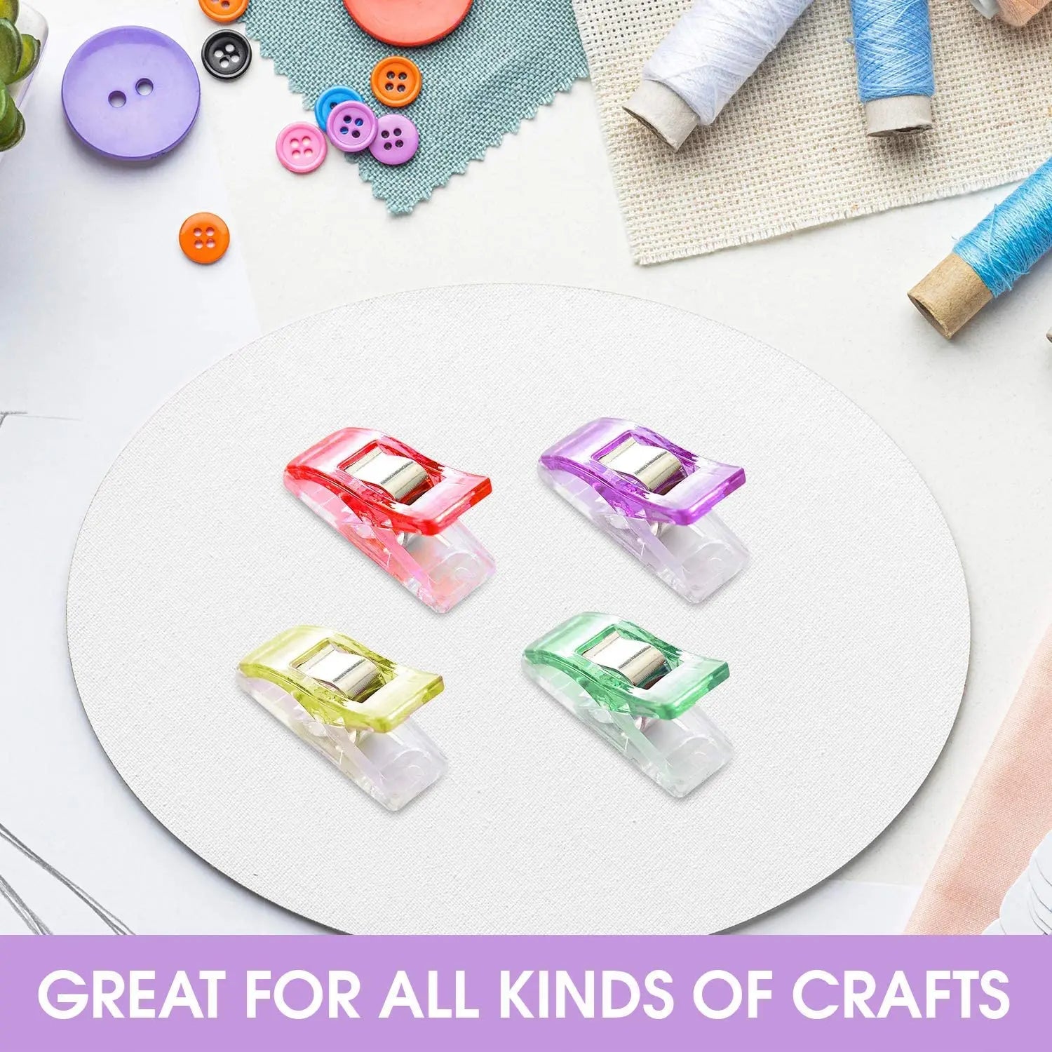 10-50pcs Multipurpose Sewing & Craft Clips for DIY Projects