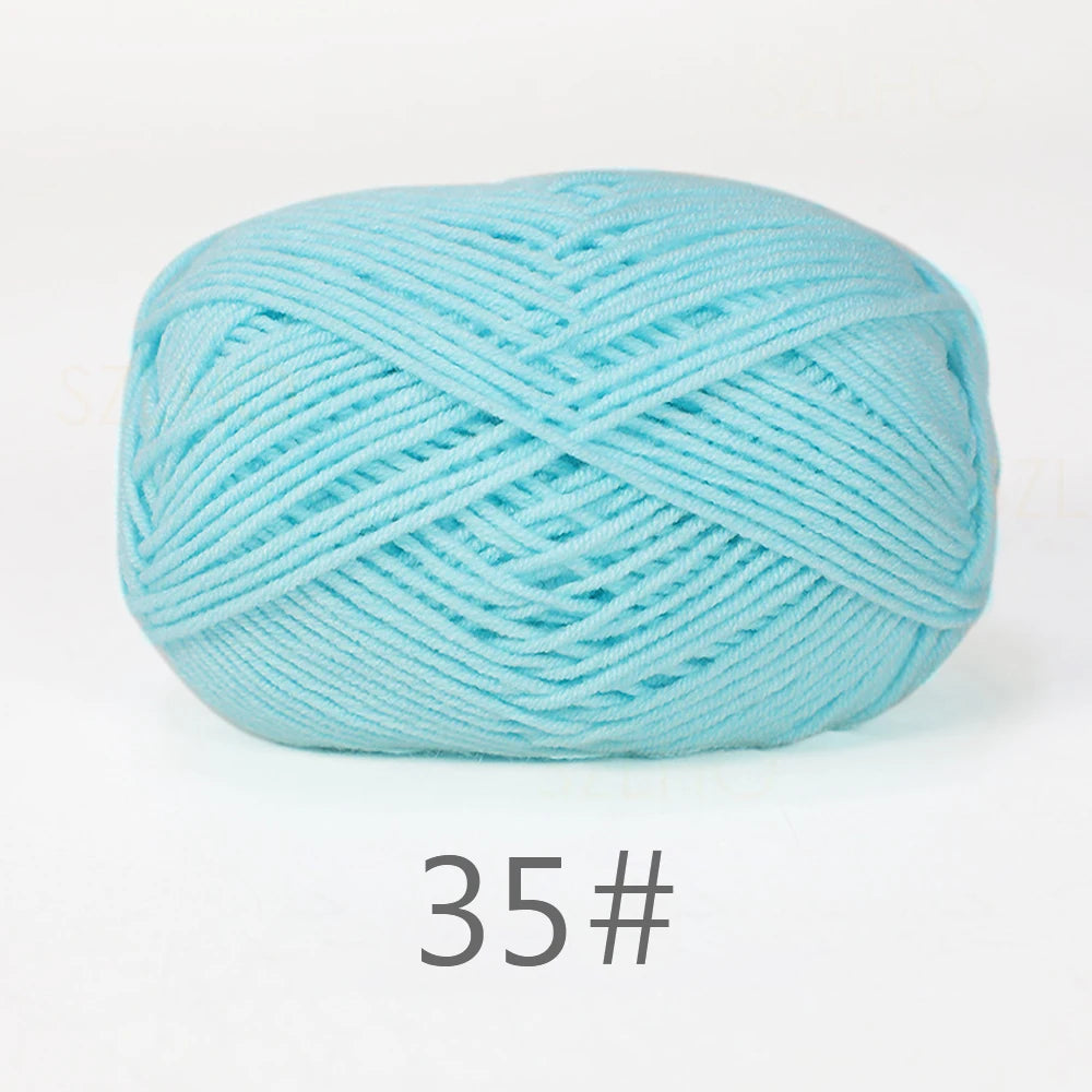 50g Soft Milk Cotton Yarn for Knitting & Crochet DIY