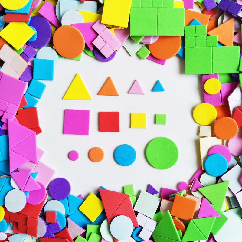 Children’s Geometry Sponge Patch Craft Toy Set