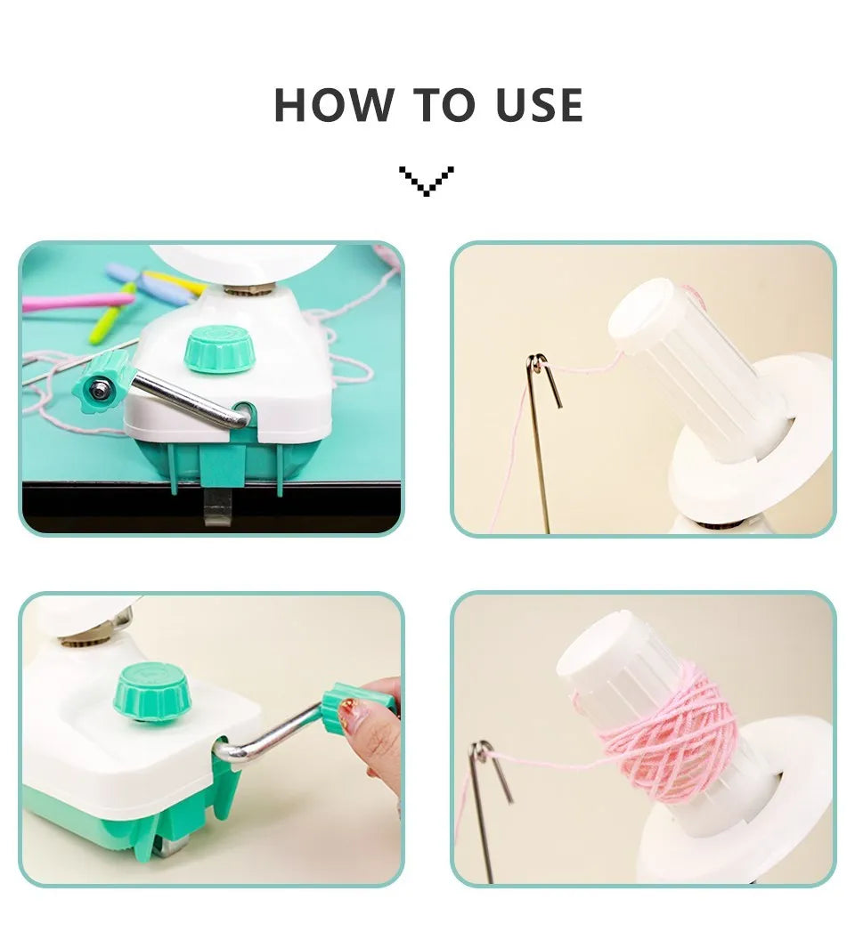 Manual Wool Yarn Ball Winder for Knitting & Crocheting