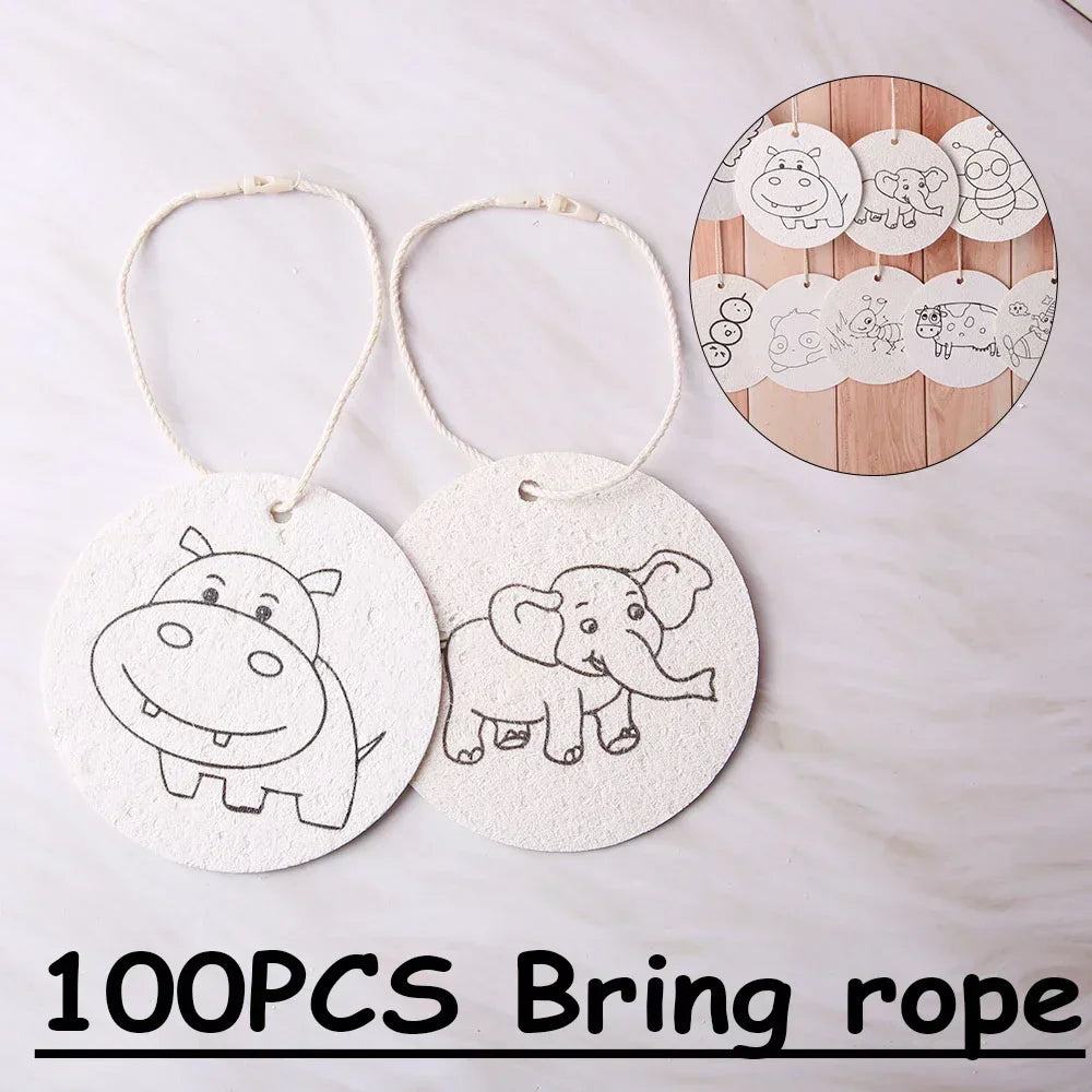 10/100pcs 3D Magic Drawing Canvas Paper for Kids