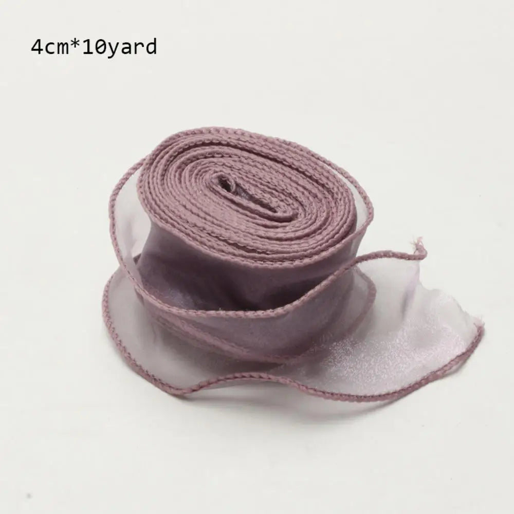 10Yards Chiffon Silk & Organza Ribbon for DIY Crafts
