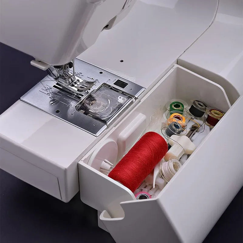 25pcs Clear Sewing Machine Bobbins with Storage Box