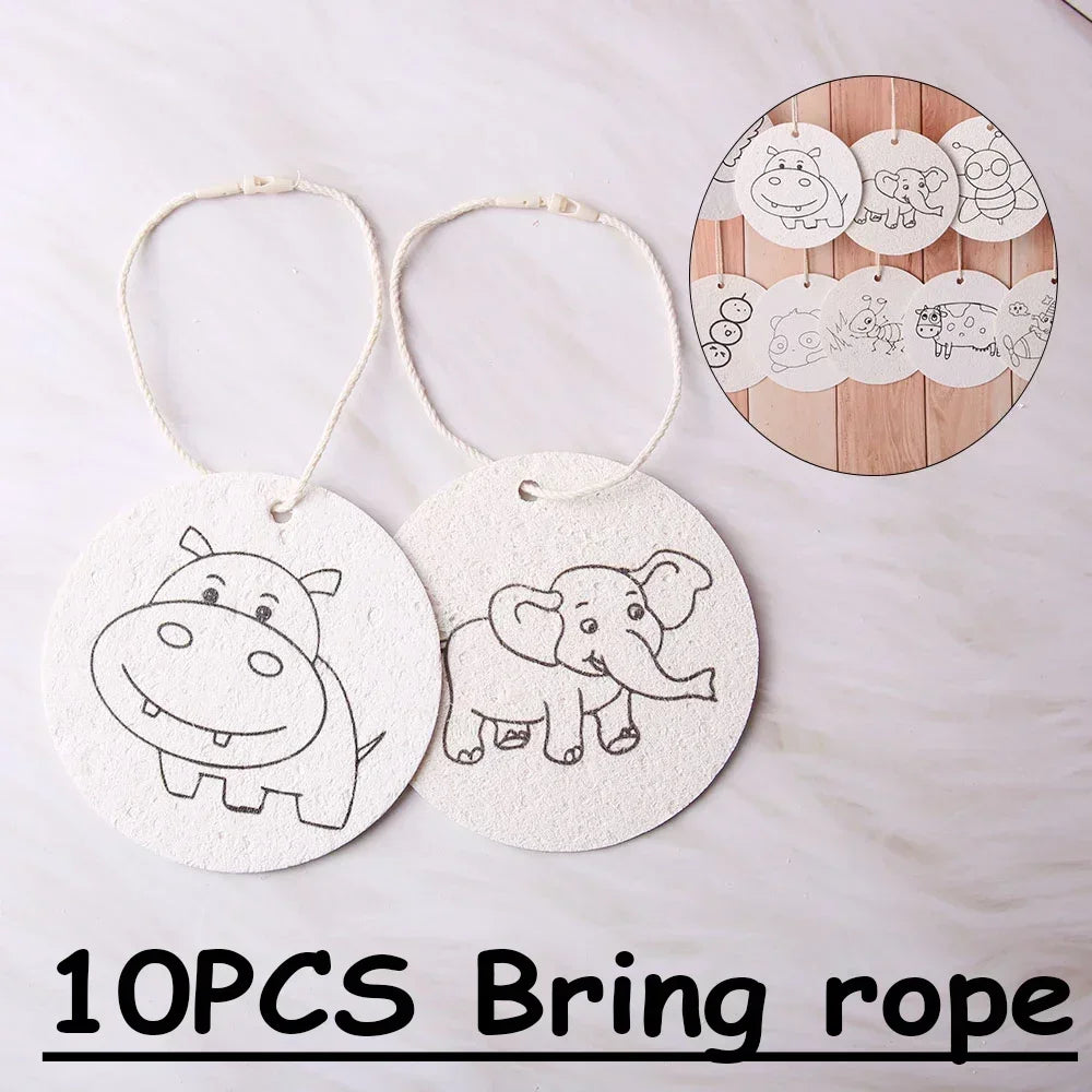 10/100pcs 3D Magic Drawing Canvas Paper for Kids