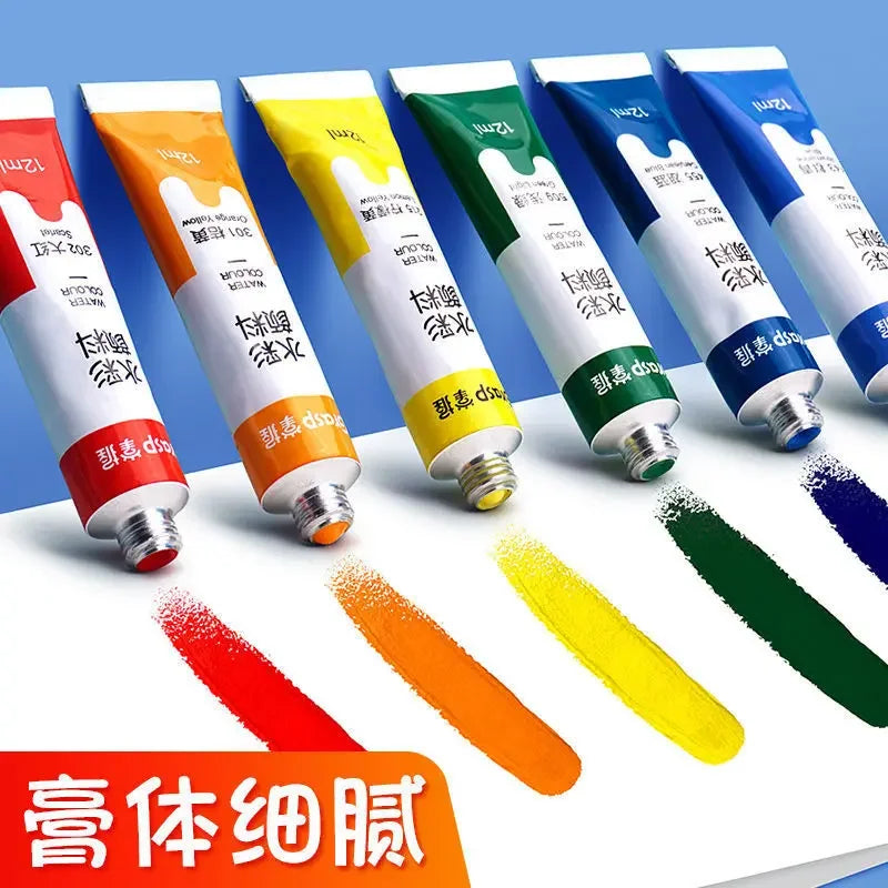 Watercolor Paint Set – 12/24 Colors for Students & Beginners