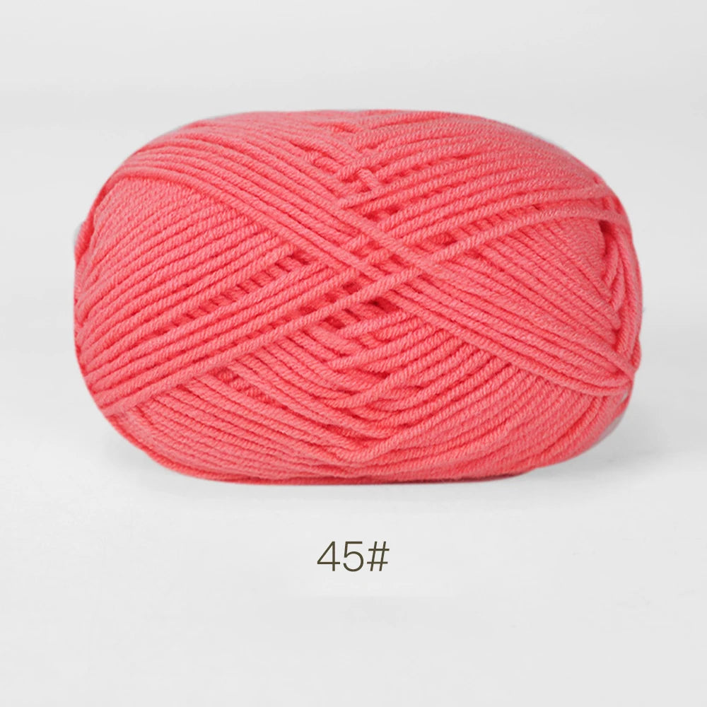50g Soft Milk Cotton Yarn for Knitting & Crochet DIY