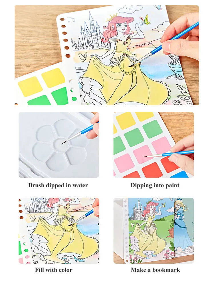 DIY Painting Sticker Craft Kit for Kids – Princess Theme
