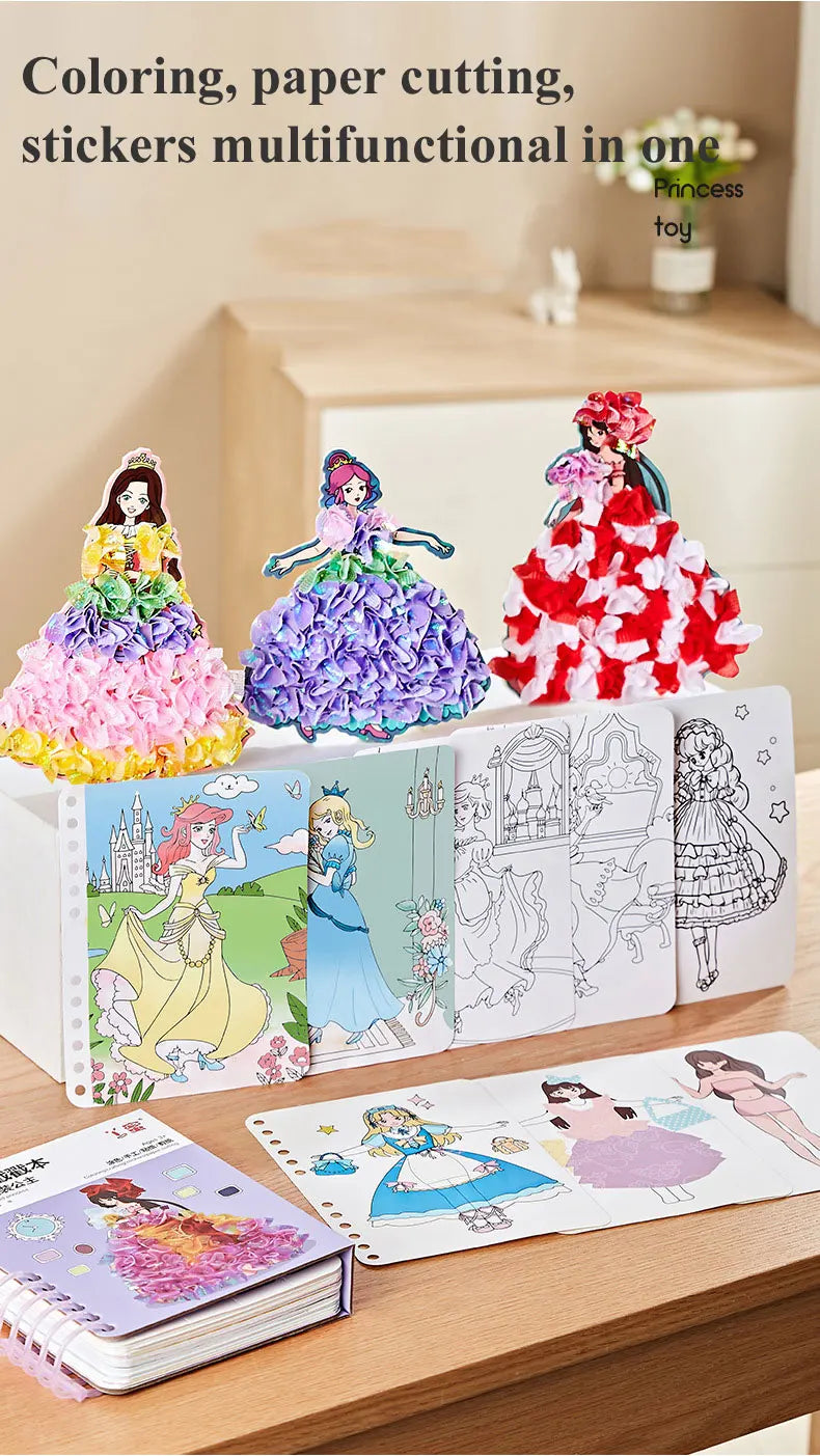 DIY Painting Sticker Craft Kit for Kids – Princess Theme