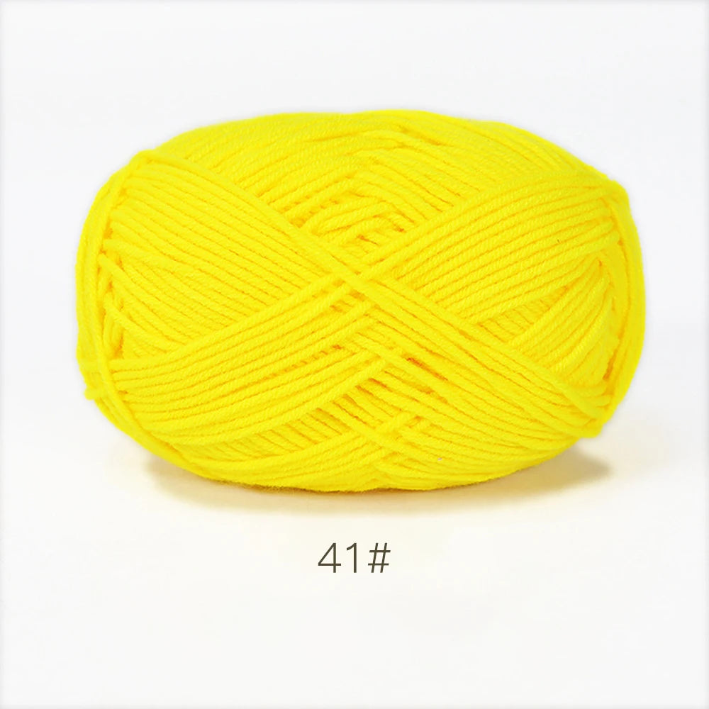 50g Soft Milk Cotton Yarn for Knitting & Crochet DIY