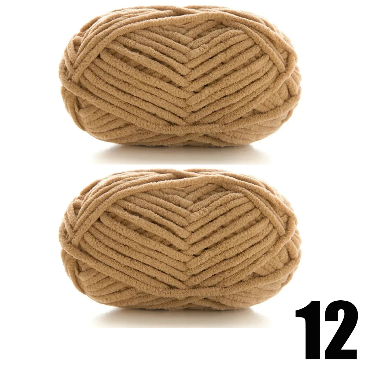 2pcs x 50g Thick Velvet Chenille Yarn for Knitting DIY