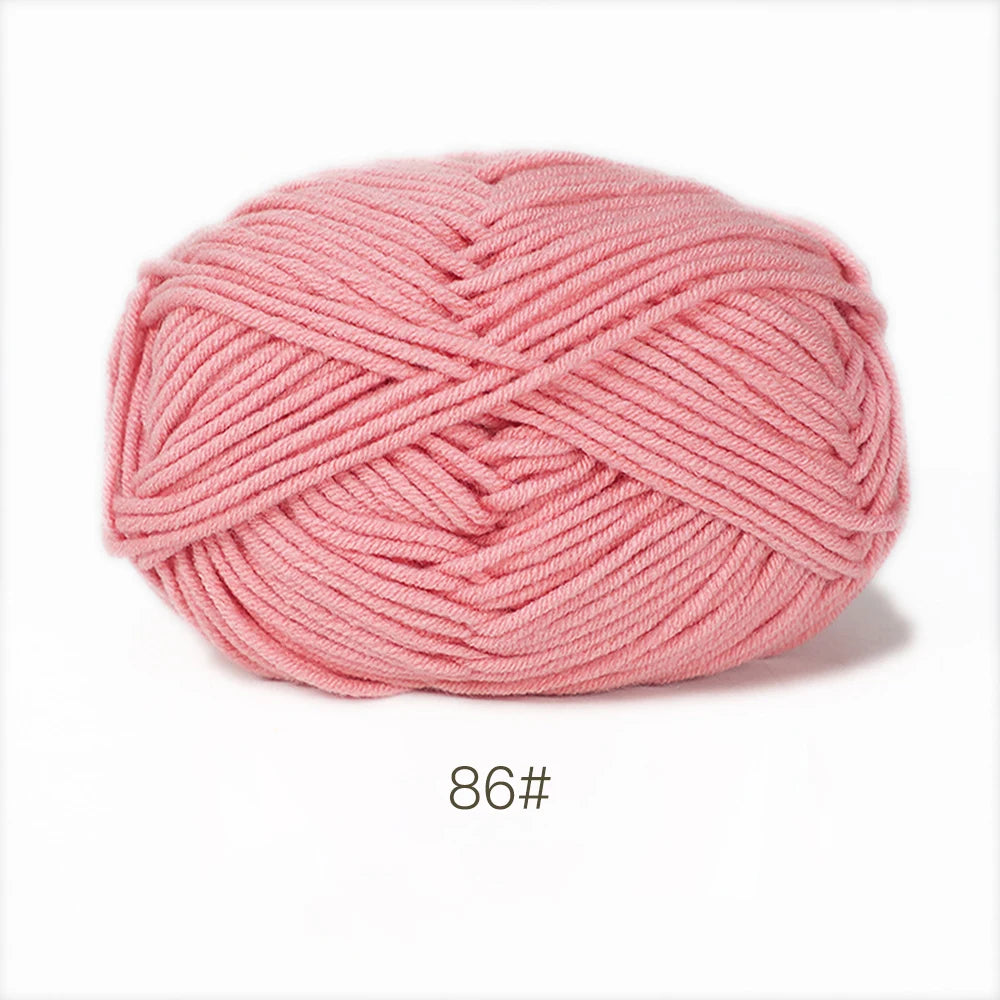 50g Soft Milk Cotton Yarn for Knitting & Crochet DIY