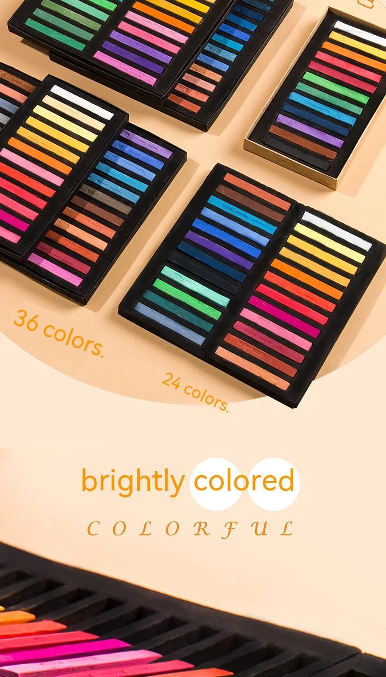 Soft Pastel Crayon Set – 12/24/36/48 Colors