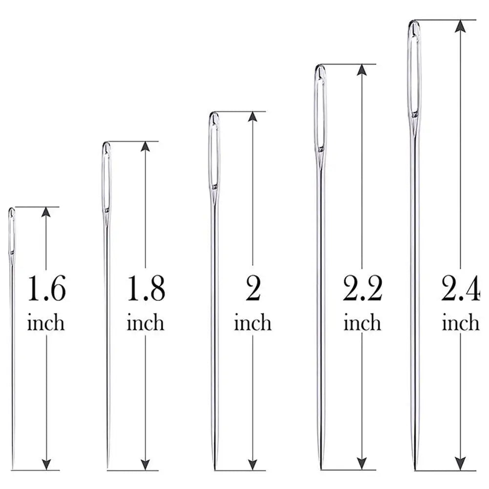 25pcs Large Eye Steel Needles for Sewing & Embroidery