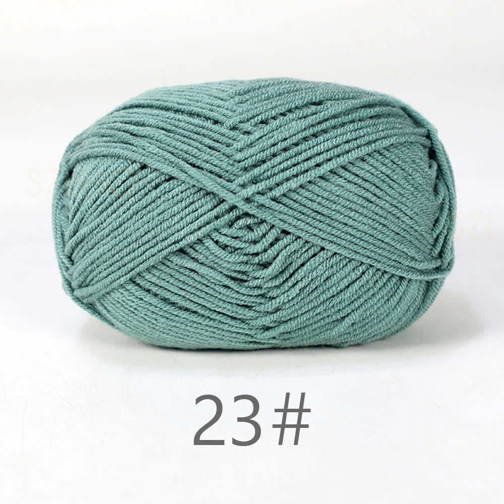 50g Soft Milk Cotton Yarn for Knitting & Crochet DIY