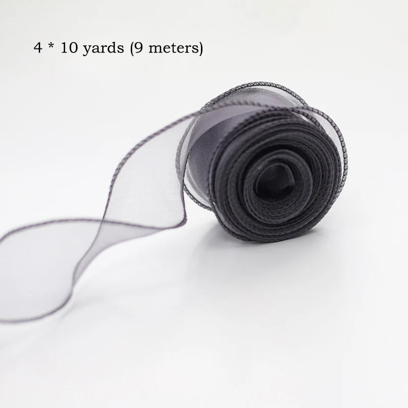 10Yards Chiffon Silk & Organza Ribbon for DIY Crafts
