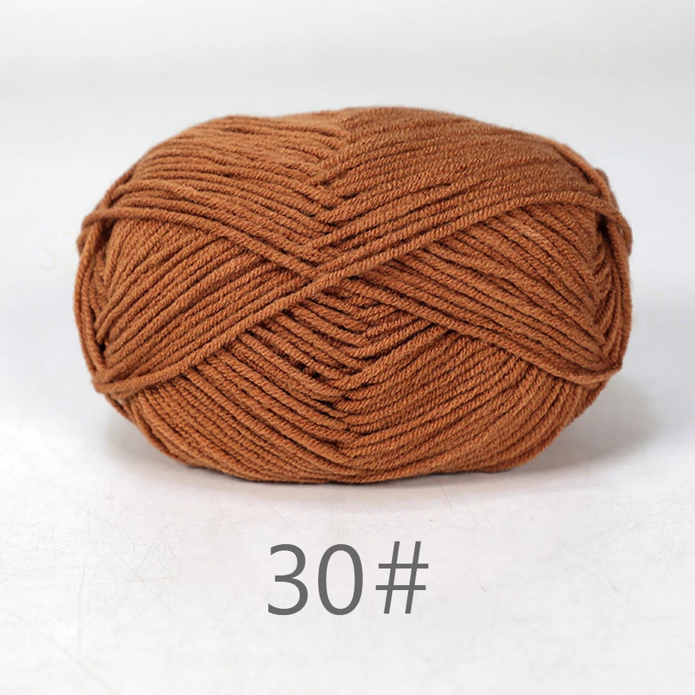 50g Soft Milk Cotton Yarn for Knitting & Crochet DIY