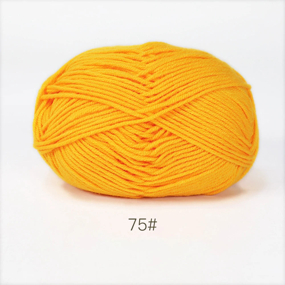 50g Soft Milk Cotton Yarn for Knitting & Crochet DIY