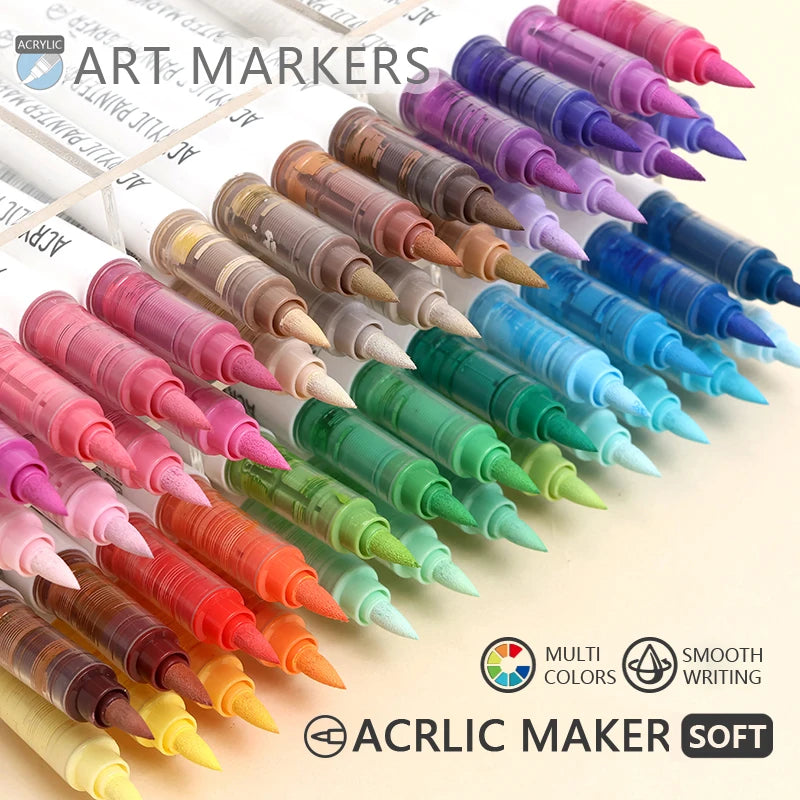 9-Color Acrylic Paint Marker Pen Set – DIY Art & Graffiti