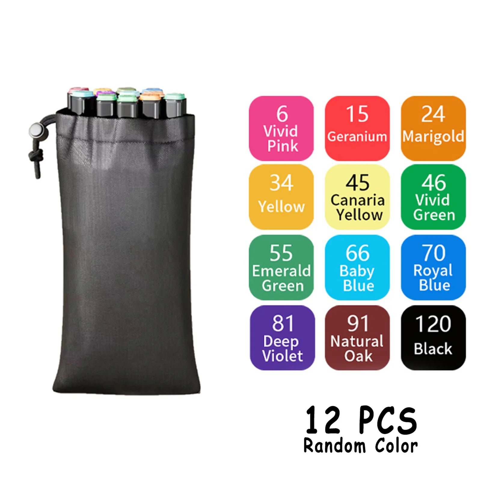 Double Tip Permanent Art Markers – 24 to 168 Colors