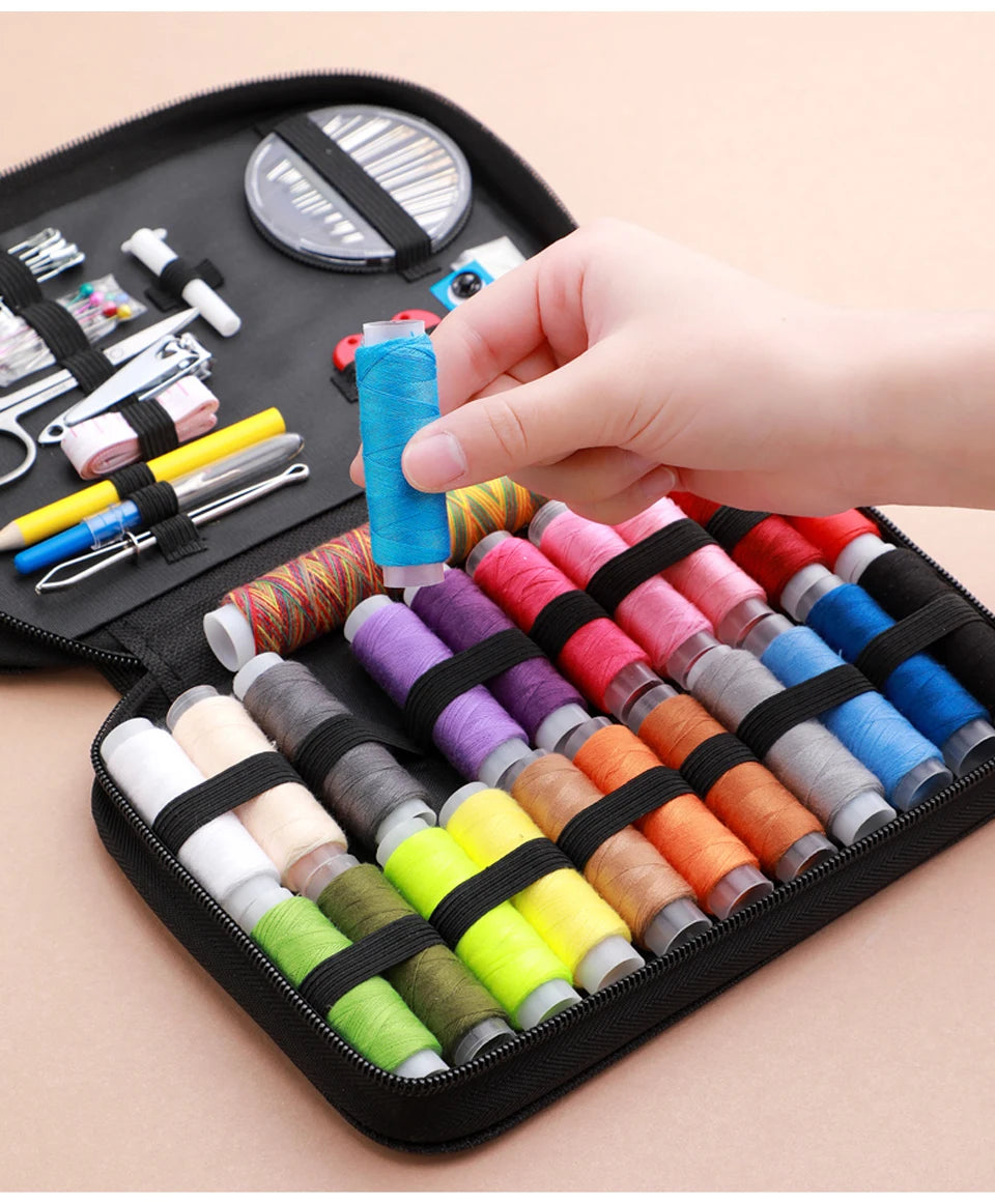 Portable Complete Sewing Kit for Travel & DIY Projects