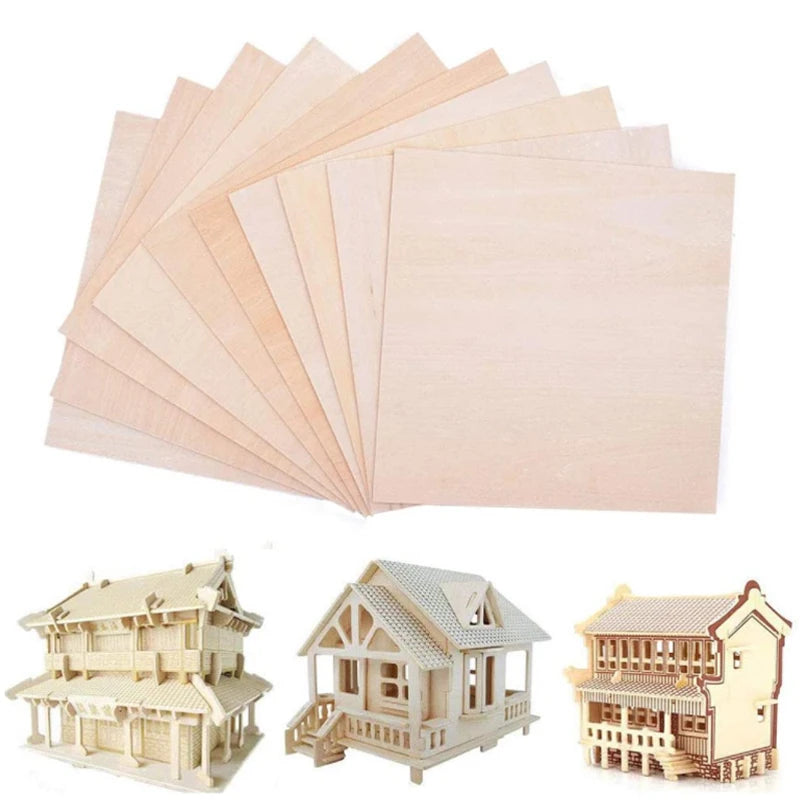 5/10pcs Balsa Wood Sheets for DIY Crafts