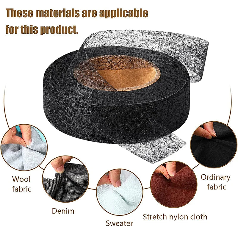 60M Self-Adhesive Iron-On Hem Tape for DIY Clothes