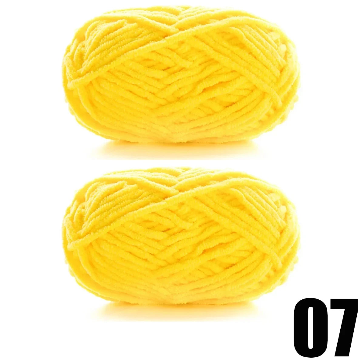 2pcs x 50g Thick Velvet Chenille Yarn for Knitting DIY
