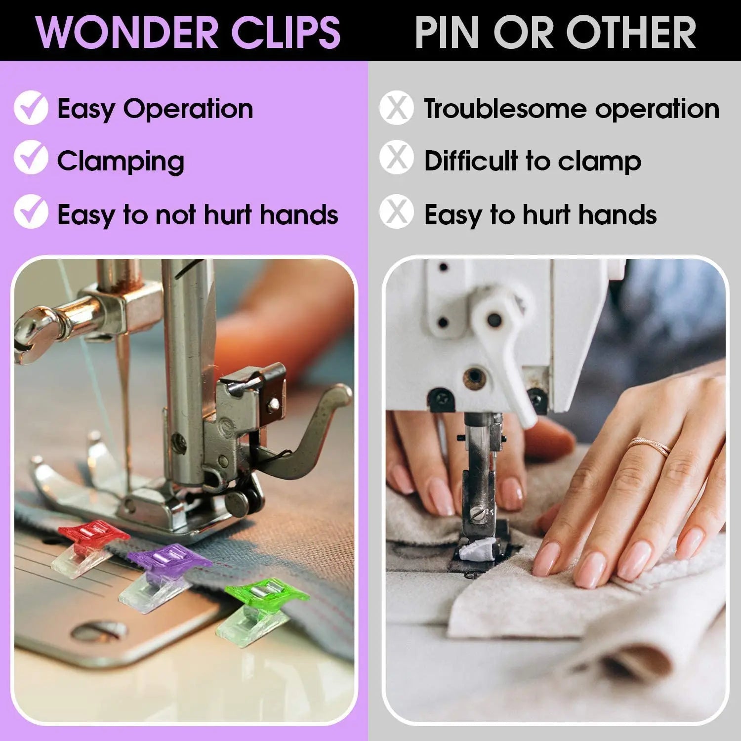10-50pcs Multipurpose Sewing & Craft Clips for DIY Projects
