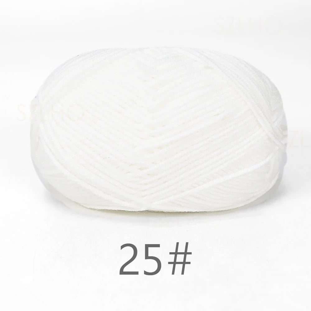 50g Soft Milk Cotton Yarn for Knitting & Crochet DIY
