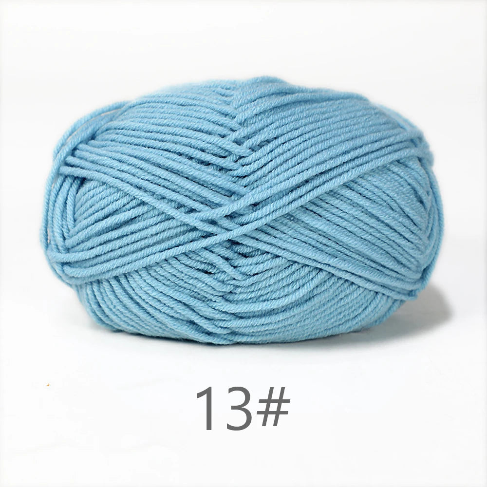 50g Soft Milk Cotton Yarn for Knitting & Crochet DIY