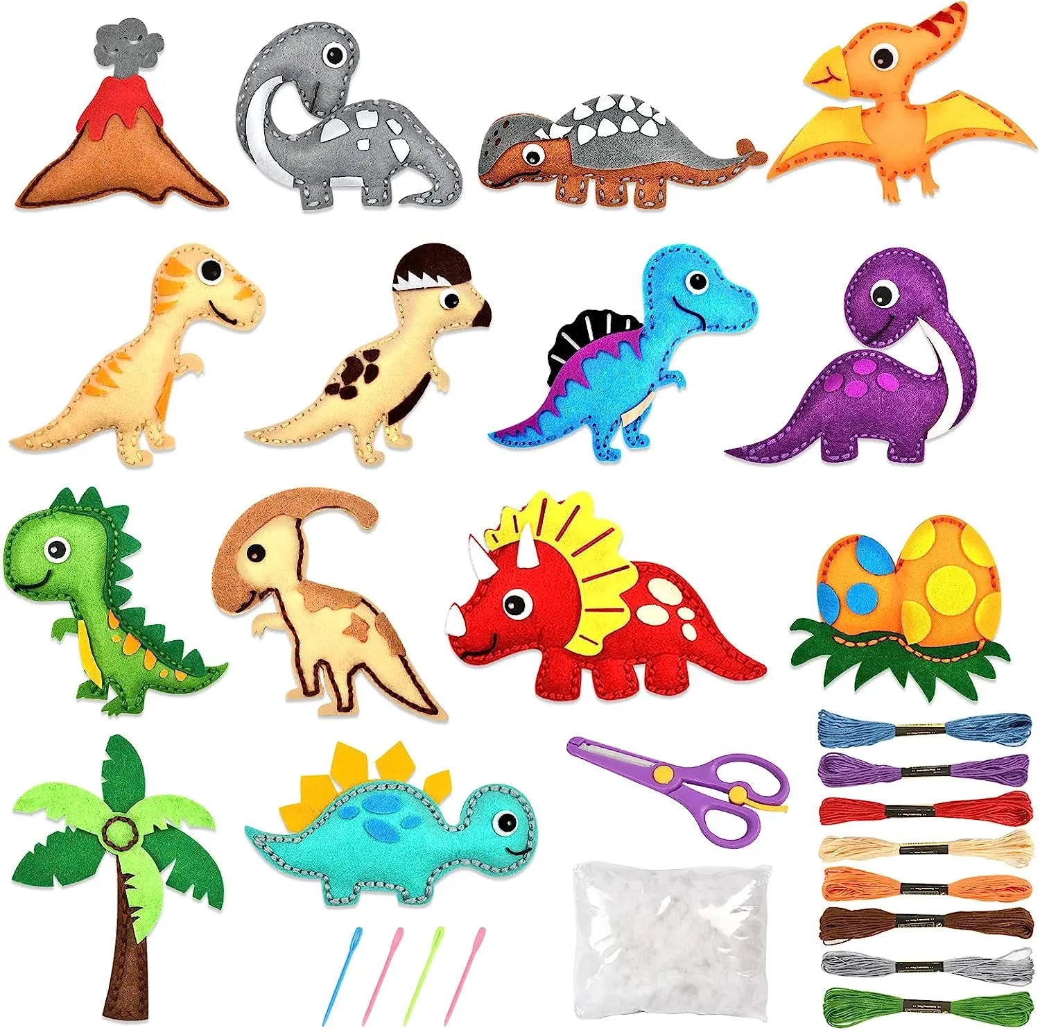 Woodland Animals DIY Felt Plush Sewing Kit for Kids