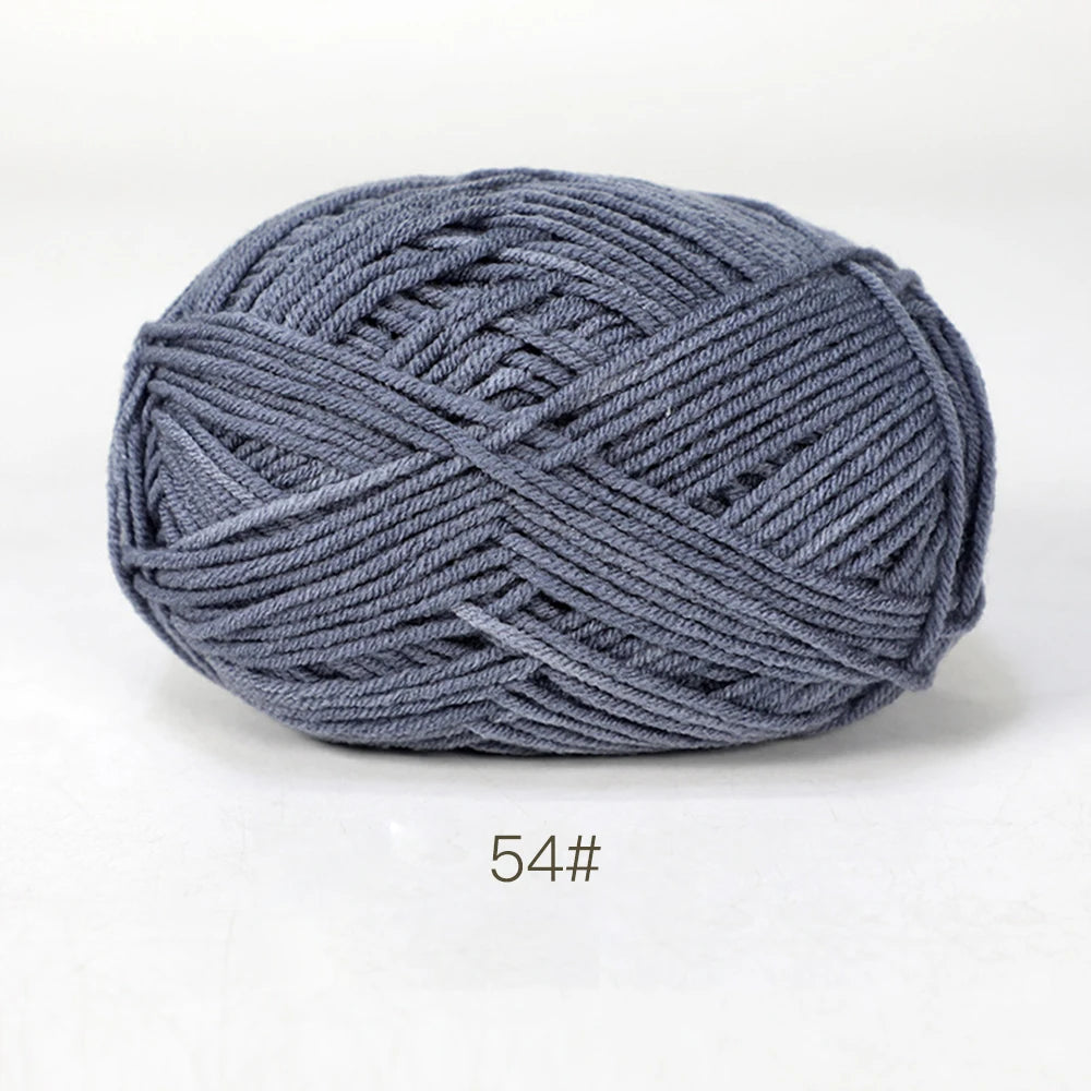 50g Soft Milk Cotton Yarn for Knitting & Crochet DIY
