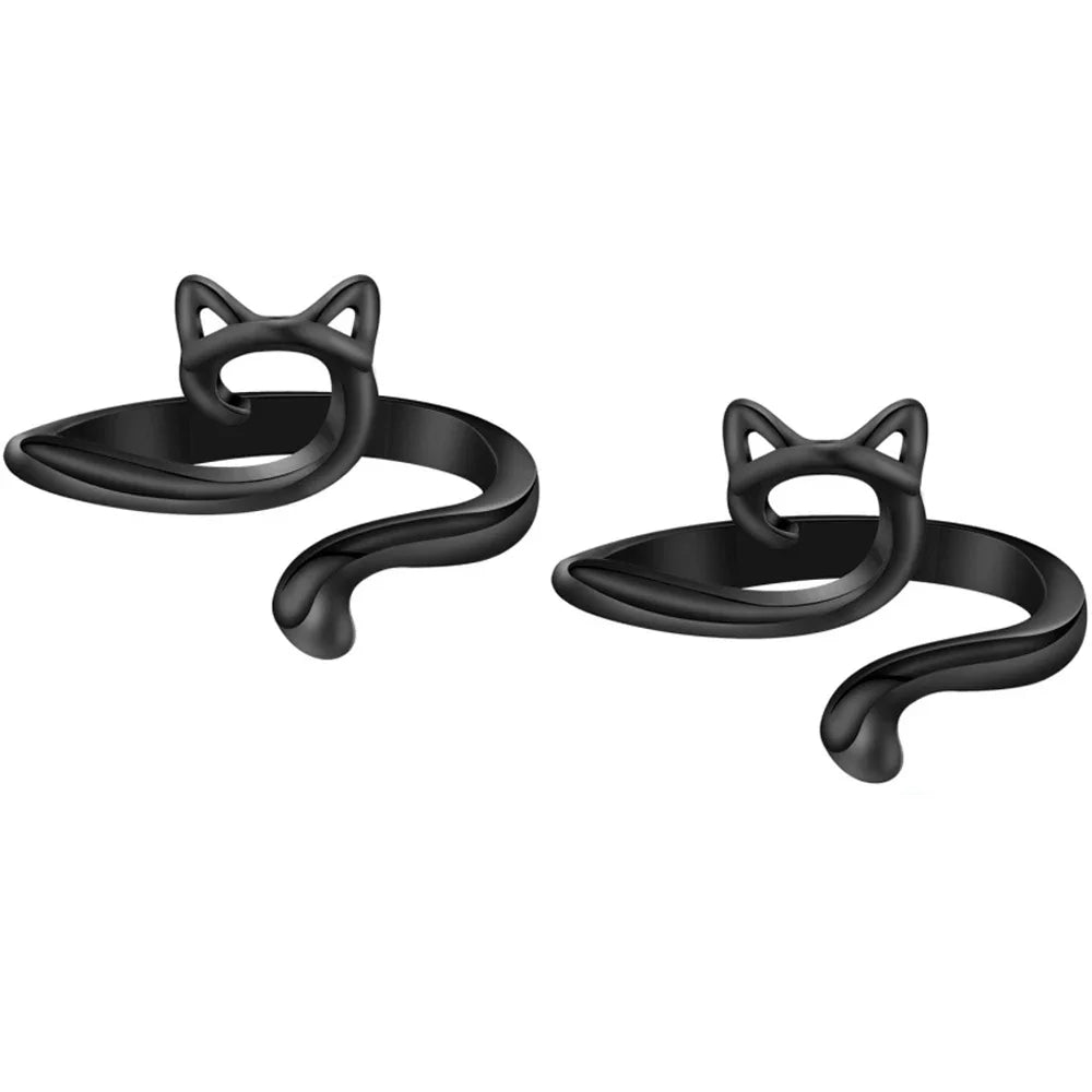 2pcs Adjustable Yarn Guide Finger Rings for Knitting & Crochet