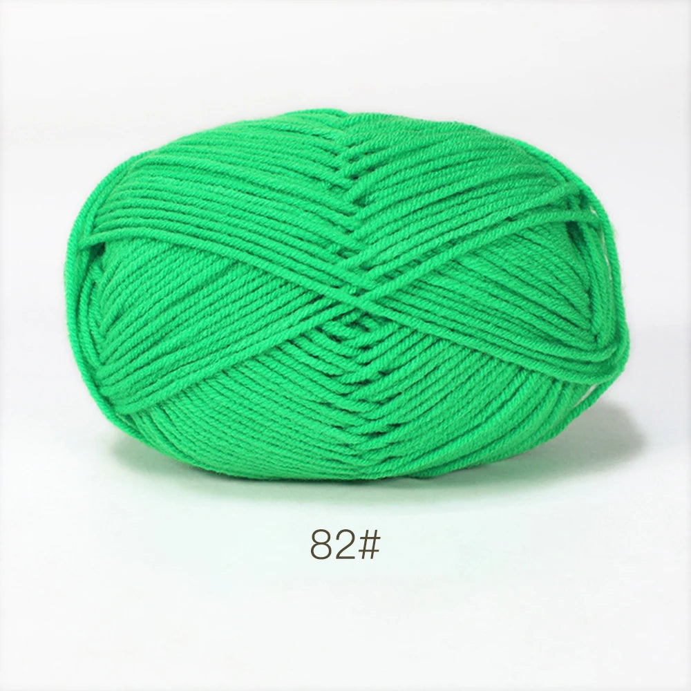 50g Soft Milk Cotton Yarn for Knitting & Crochet DIY