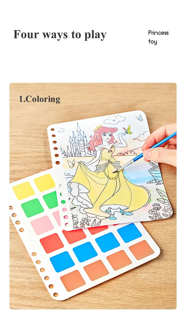 DIY Painting Sticker Craft Kit for Kids – Princess Theme