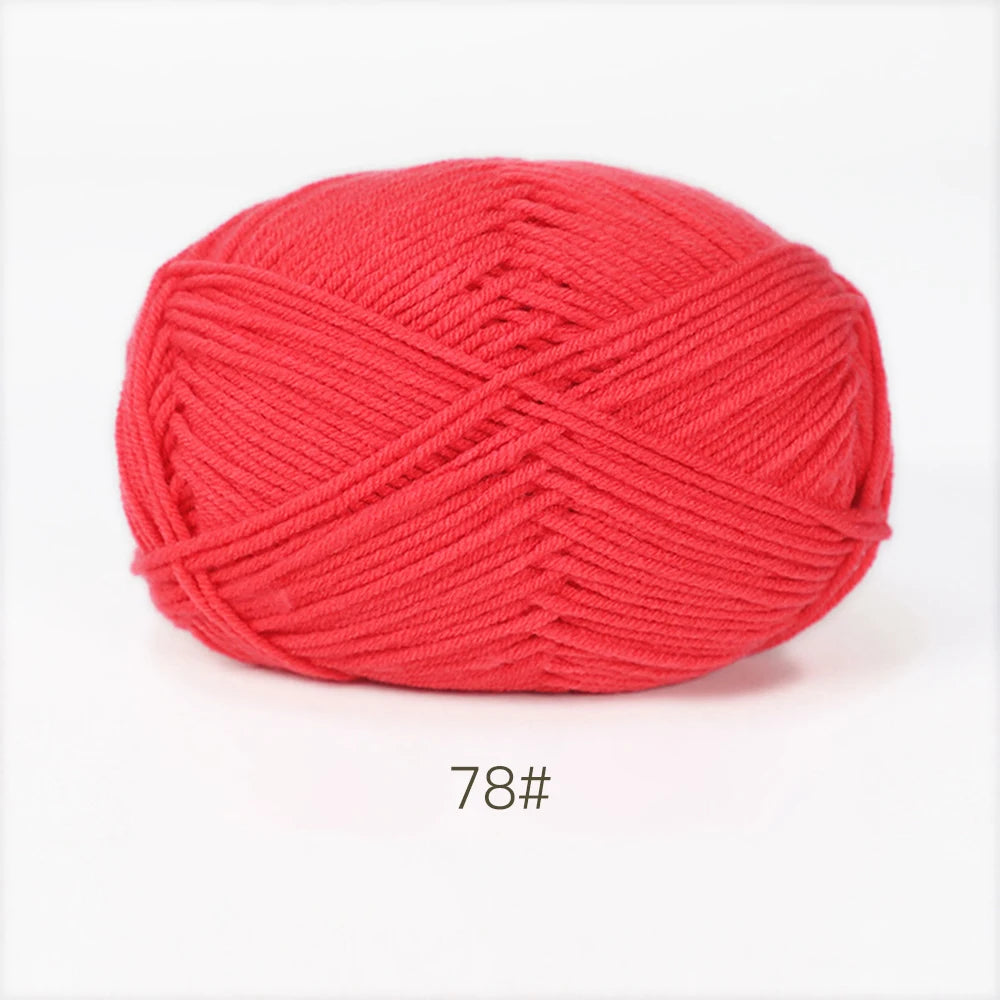 50g Soft Milk Cotton Yarn for Knitting & Crochet DIY