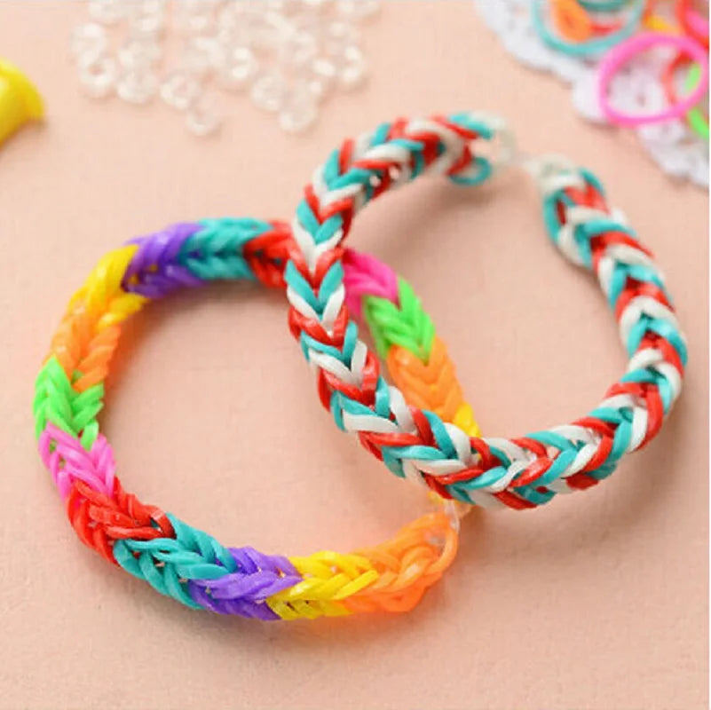 600pcs Glow-in-the-Dark Rubber Loom Bands for Bracelets & Necklaces