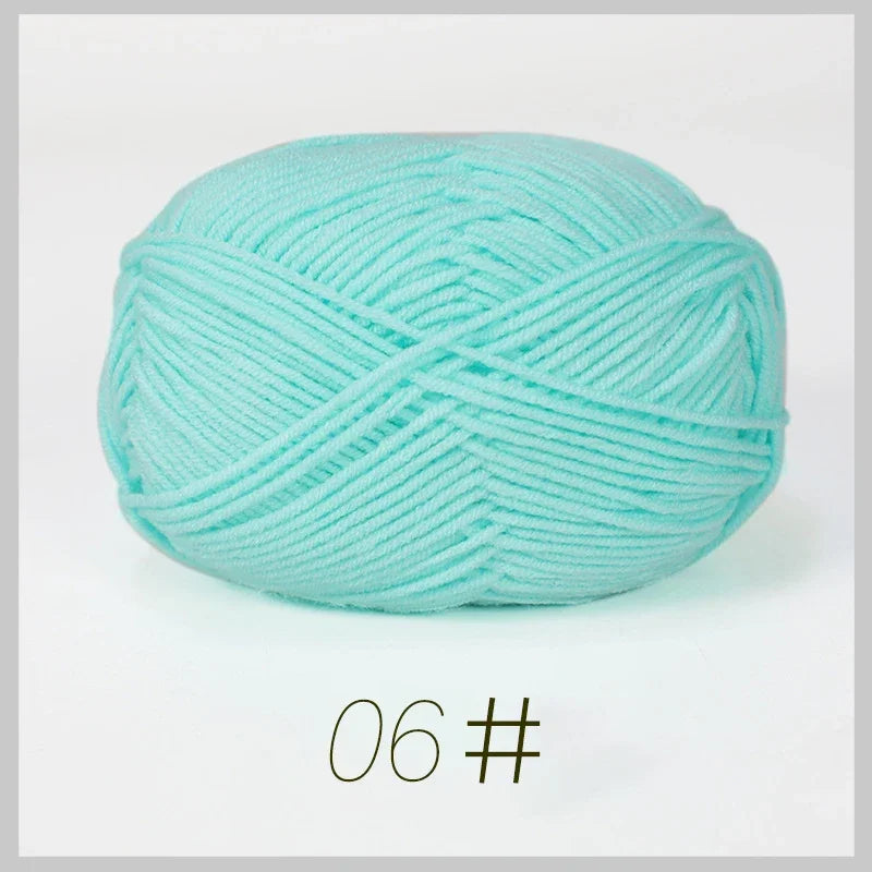 50g Soft Milk Cotton Yarn for Knitting & Crochet DIY
